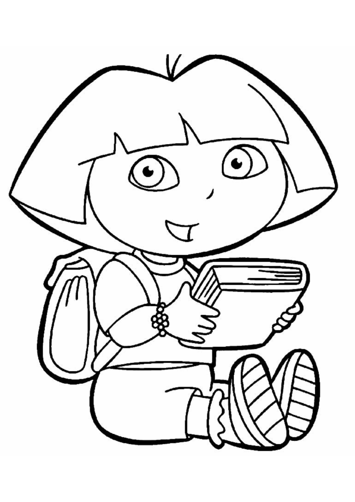 Desenho para Colorir Dora, a Aventureira