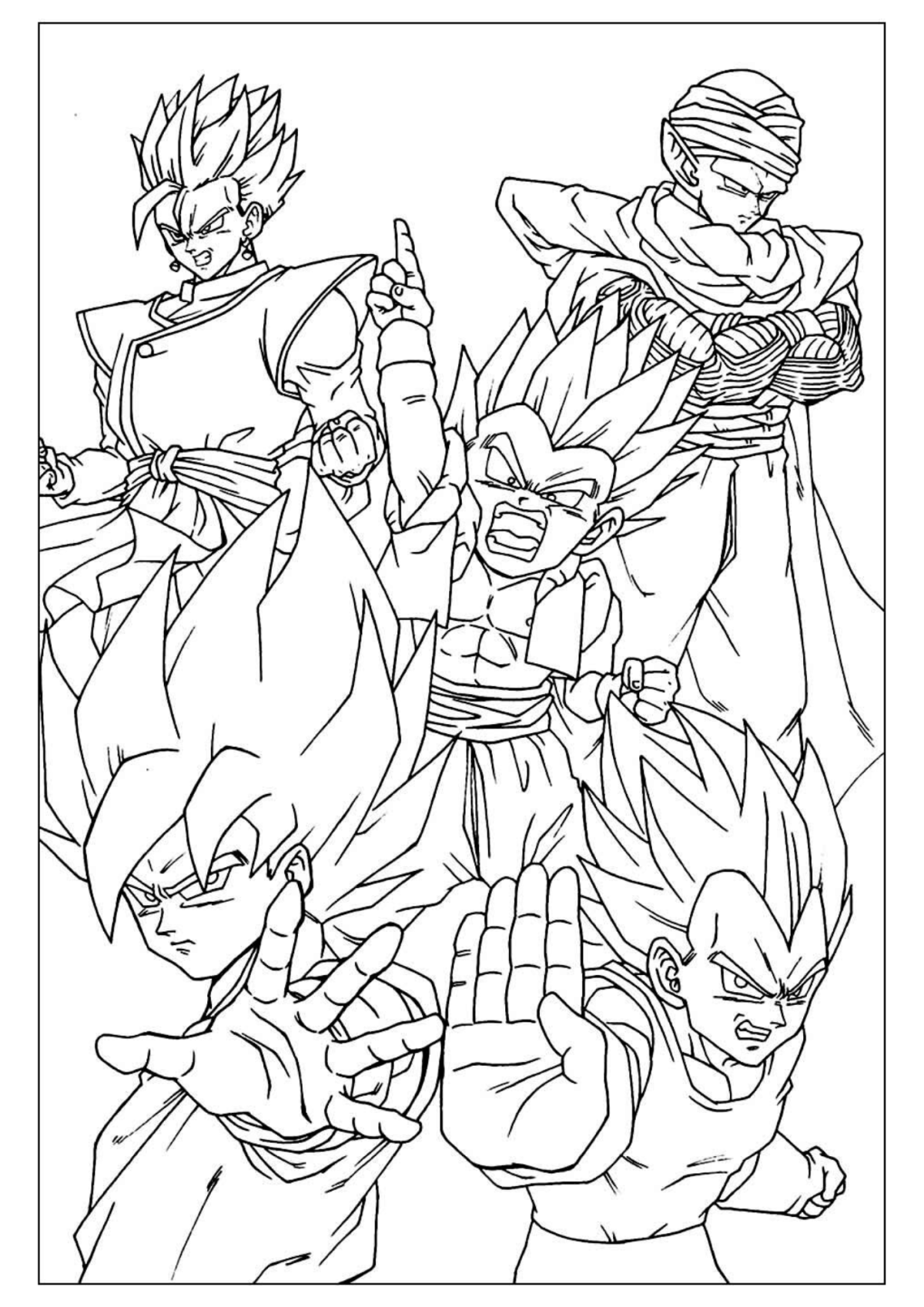 Desenho para Colorir Dragon Ball
