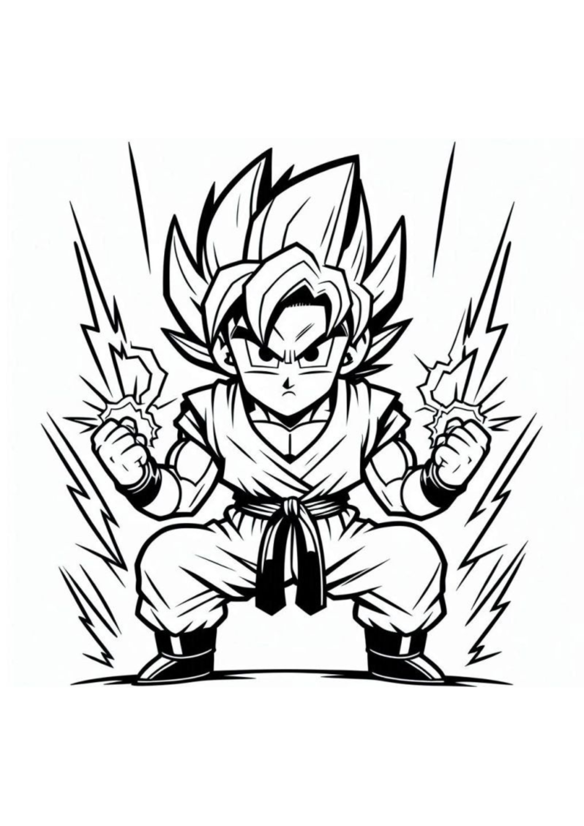 Desenho para Colorir Dragon Ball
