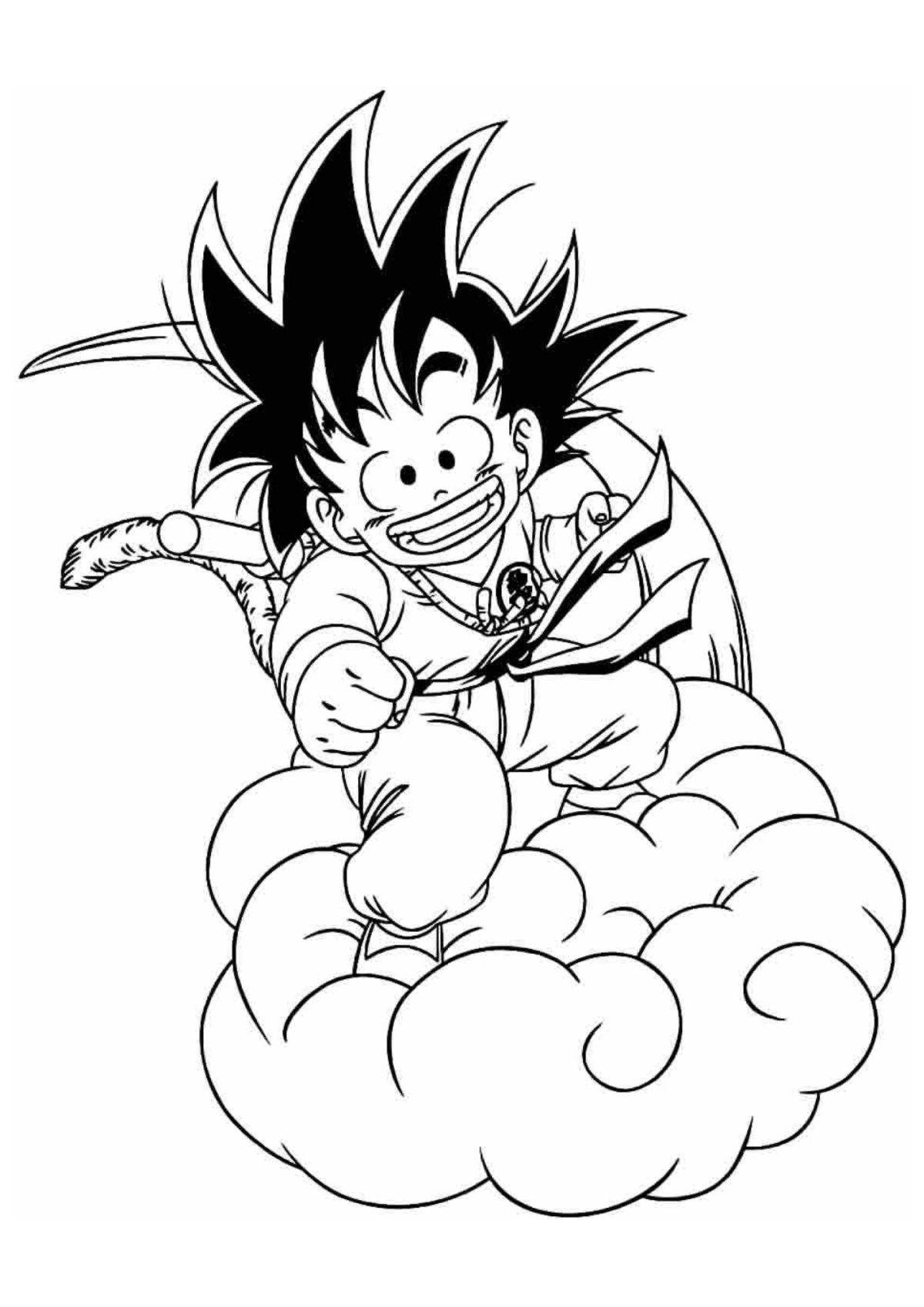 Desenho para Colorir Dragon Ball