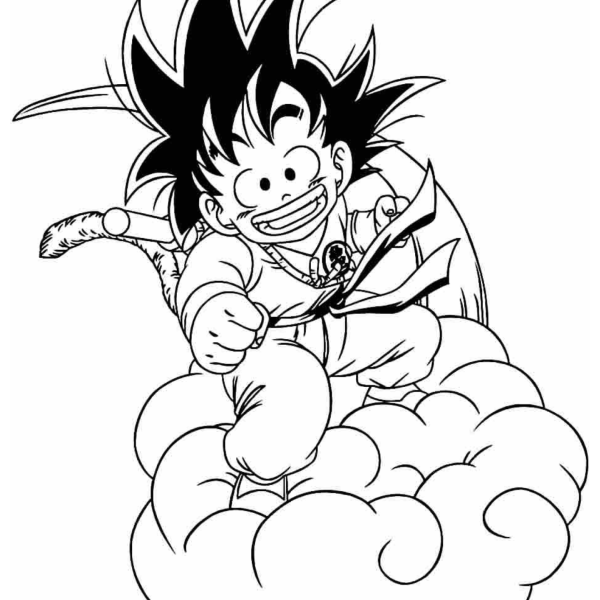 Desenho para Colorir Dragon Ball