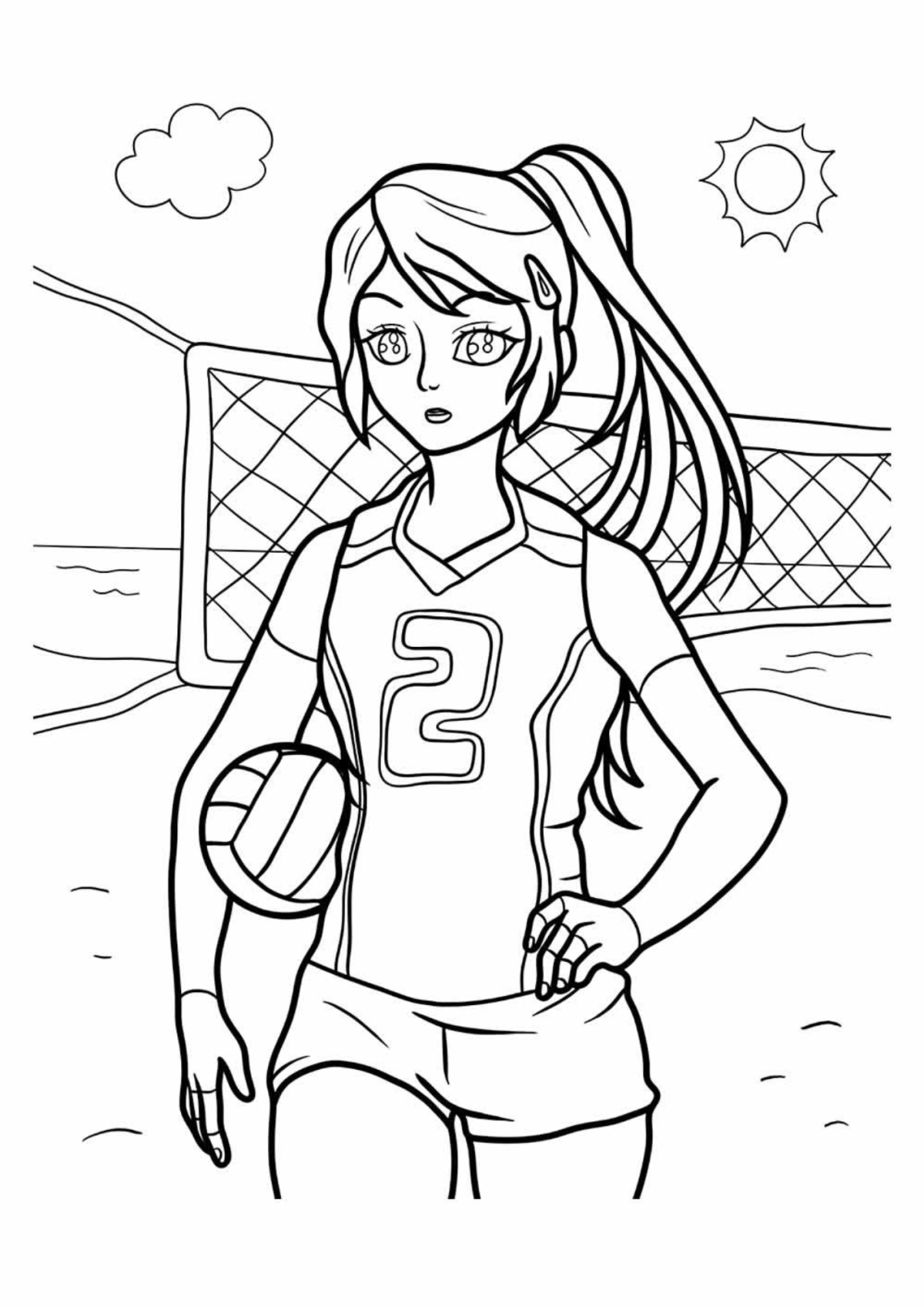 Desenho para Colorir Esporte