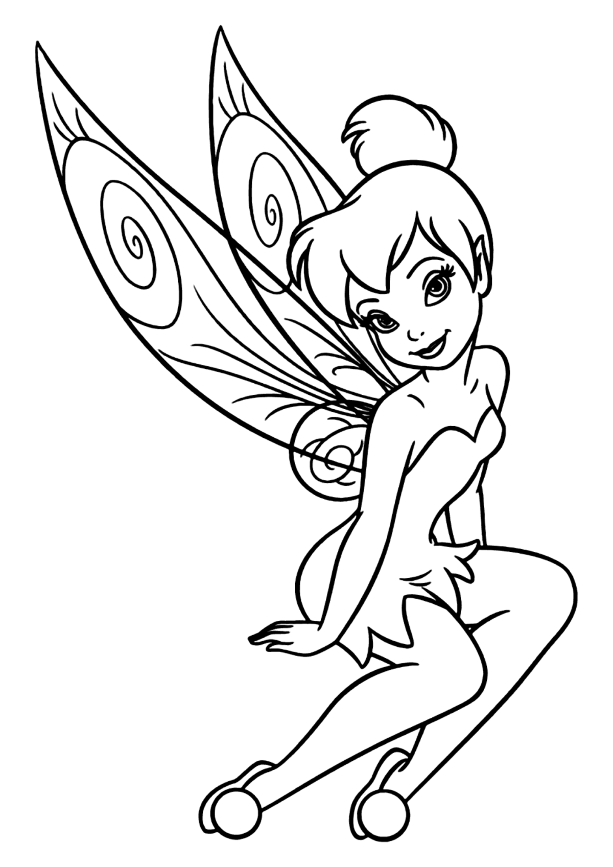Desenho para Colorir Fada