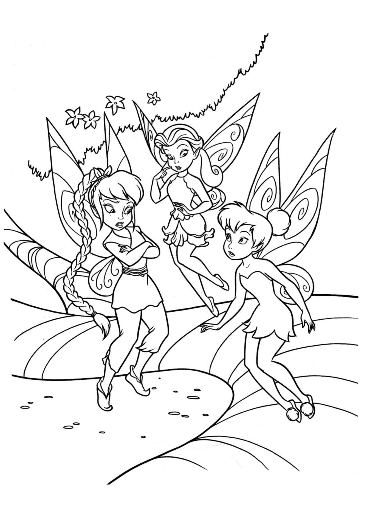 Desenho para Colorir Fada