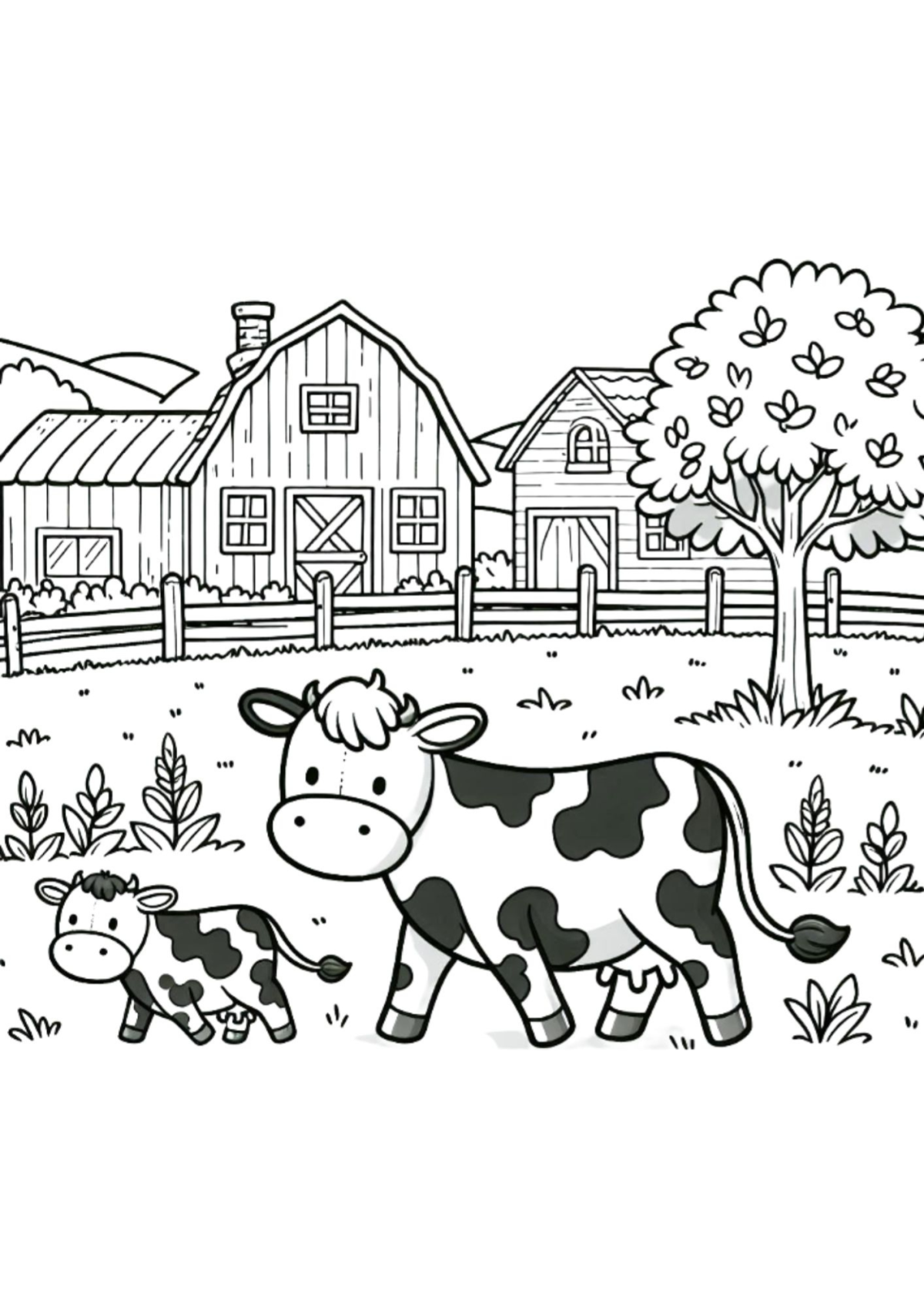 Desenho para Colorir Fazenda