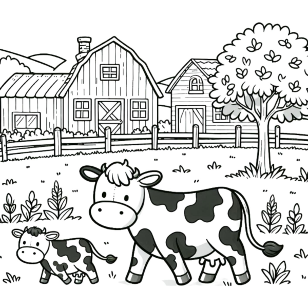 Desenho para Colorir Fazenda