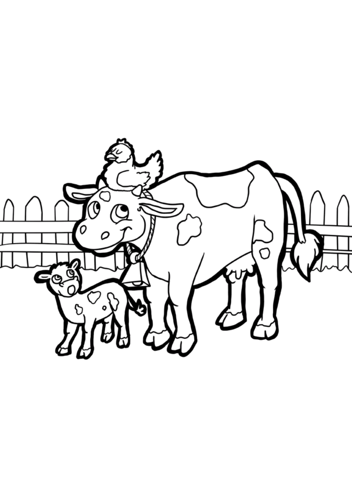 Desenho para Colorir Fazenda