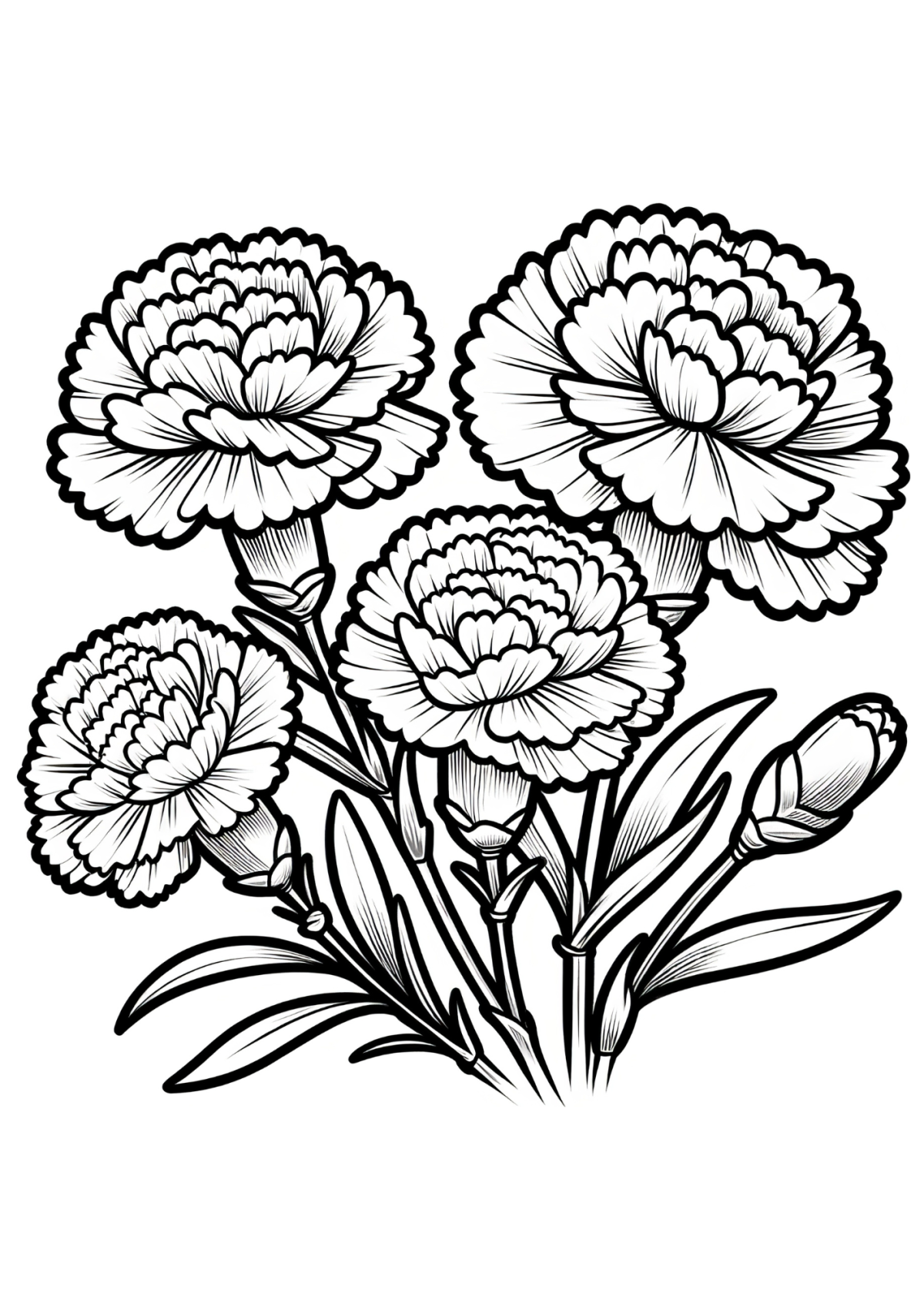 Desenho para Colorir Flor