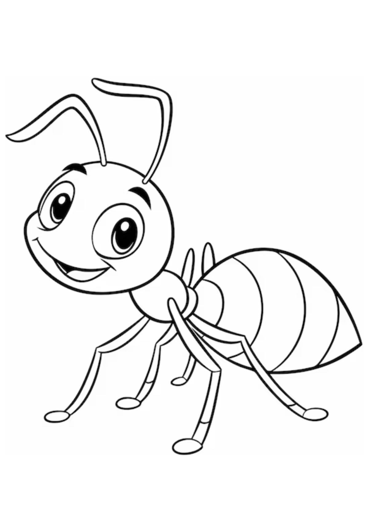 Desenho para Colorir Formiga