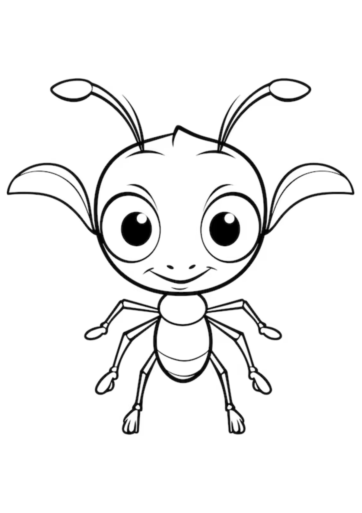 Desenho para Colorir Formiga