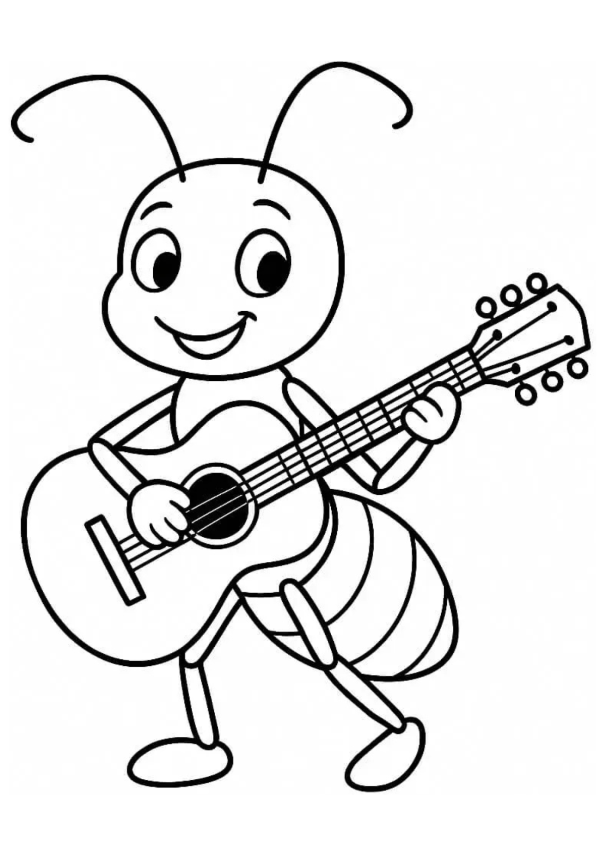 Desenho para Colorir Formiga