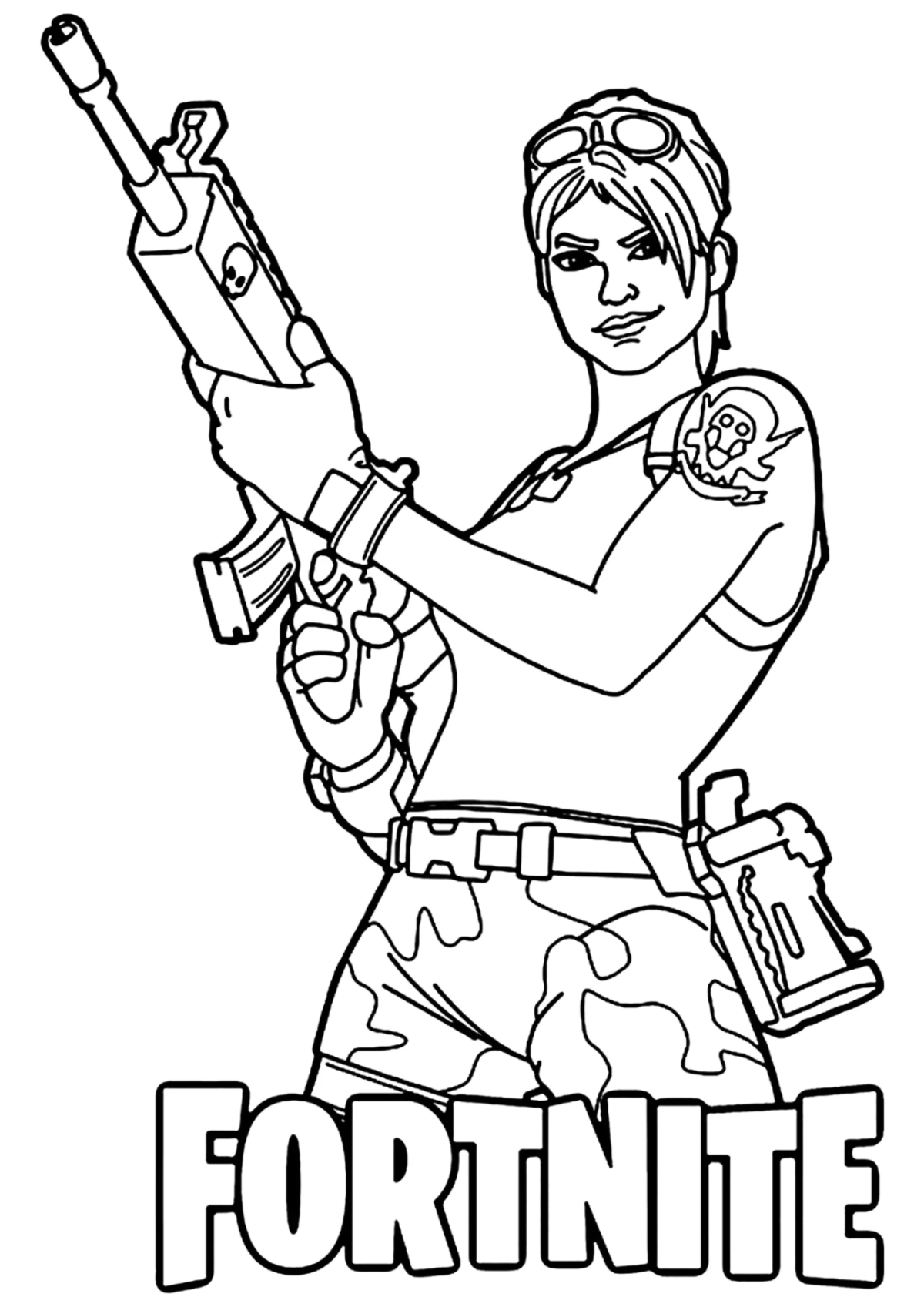 Desenho para Colorir Fortnite