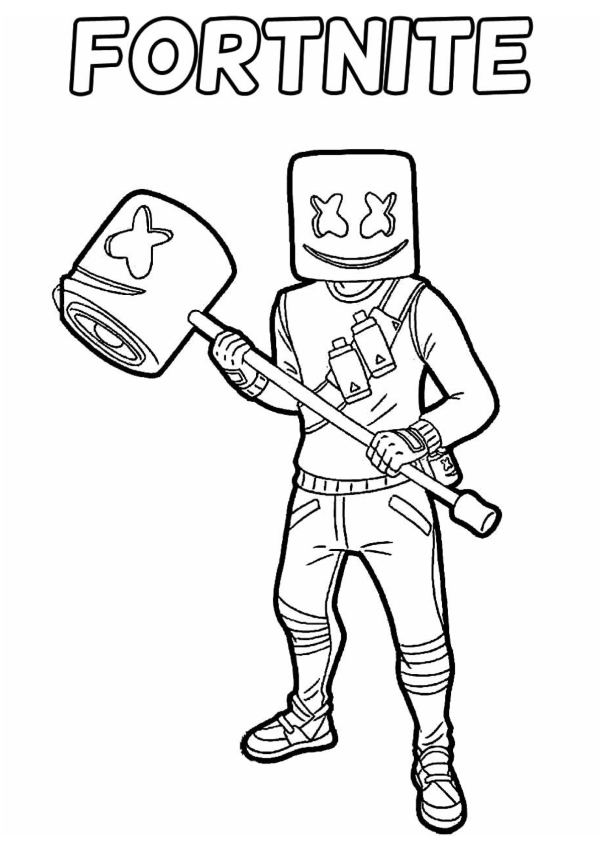 Desenho para Colorir Fortnite