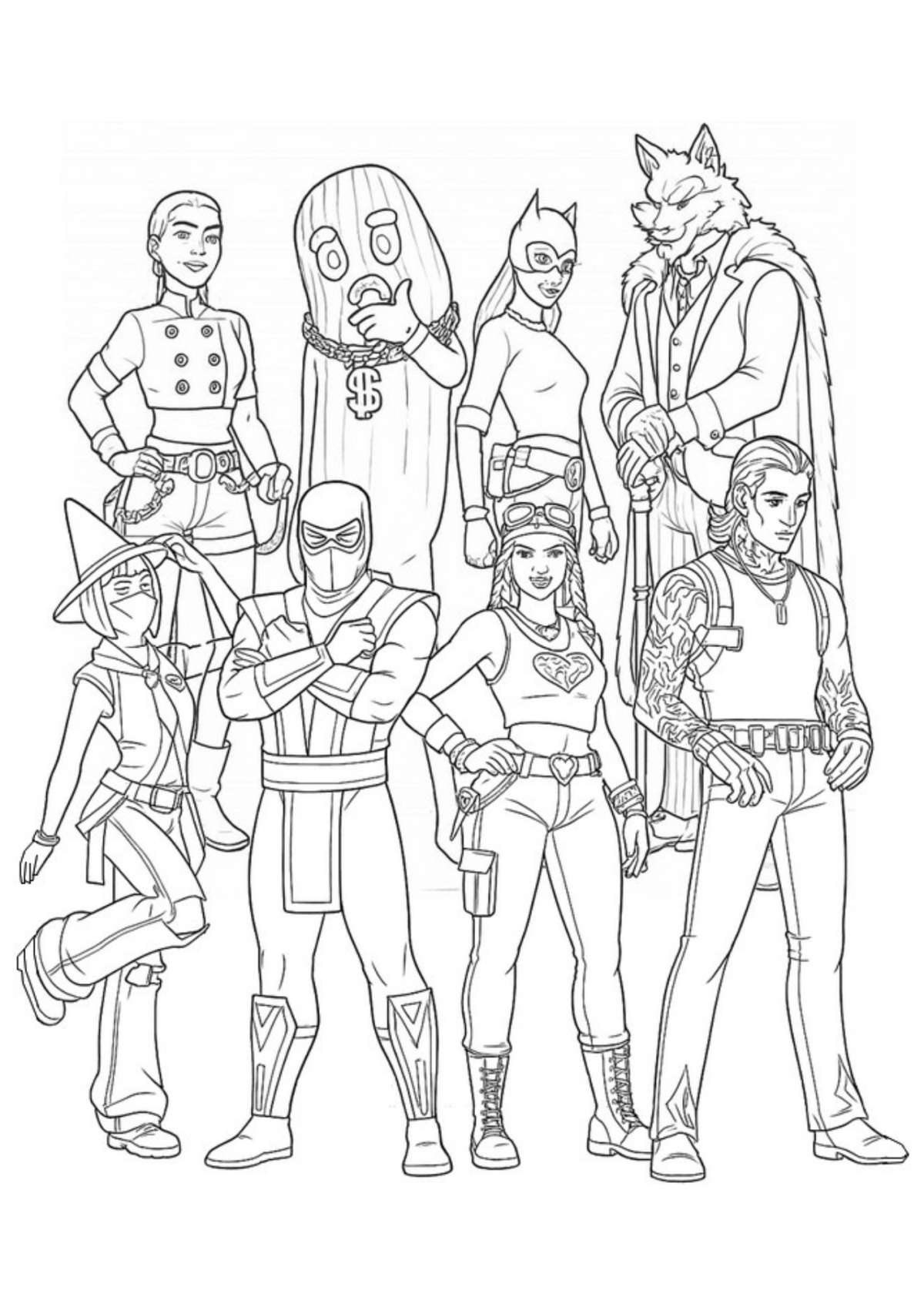 Desenho para Colorir Fortnite