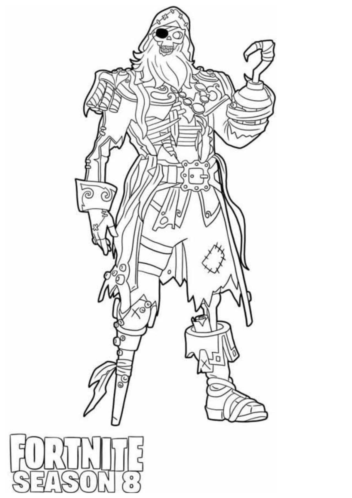Desenho para Colorir Fortnite