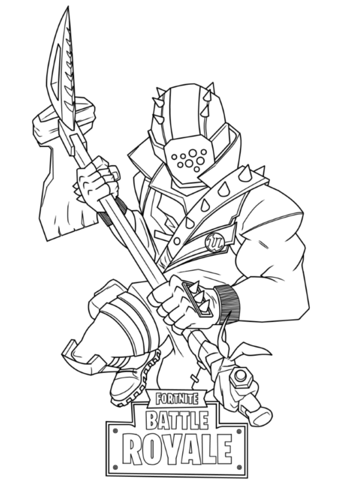 Desenho para Colorir Fortnite