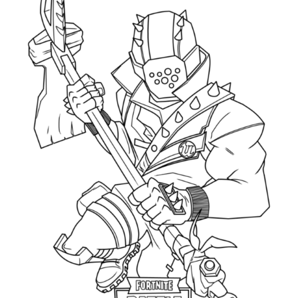 Desenho para Colorir Fortnite