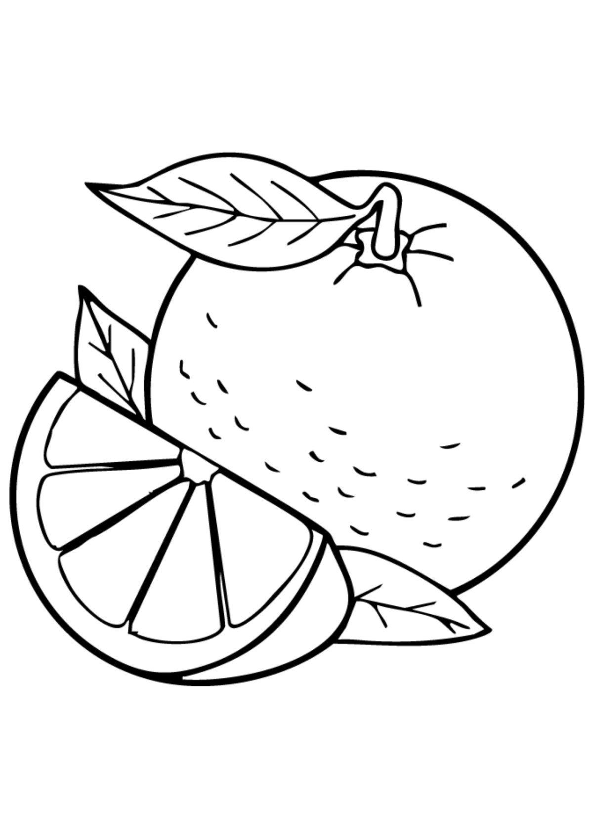 Desenho para Colorir Frutas