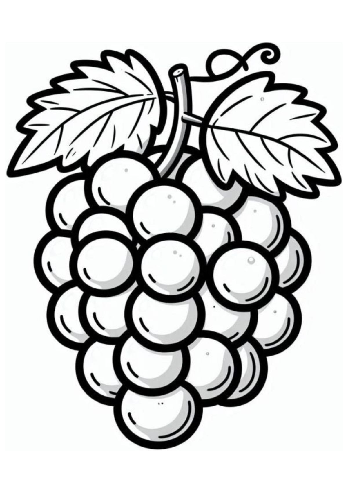 Desenho para Colorir Frutas