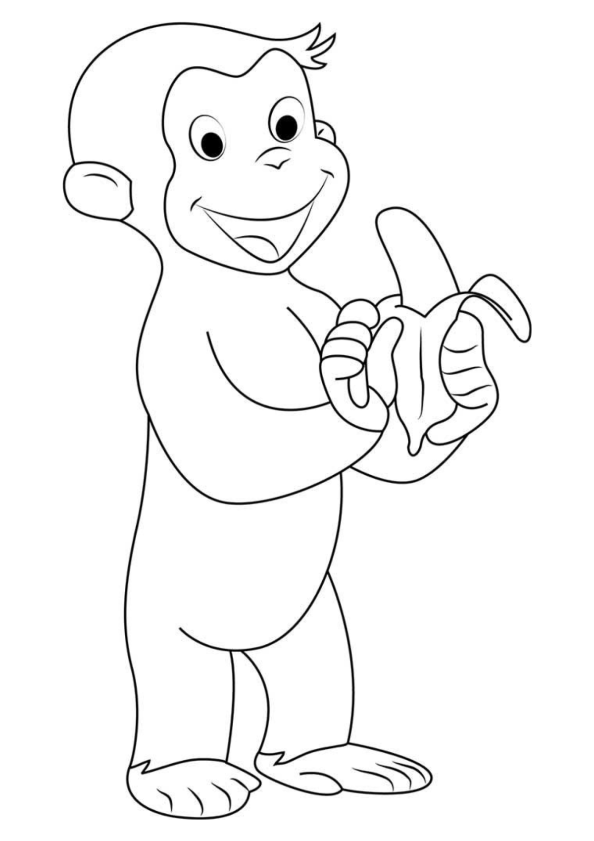 Desenho para Colorir George, o Curioso