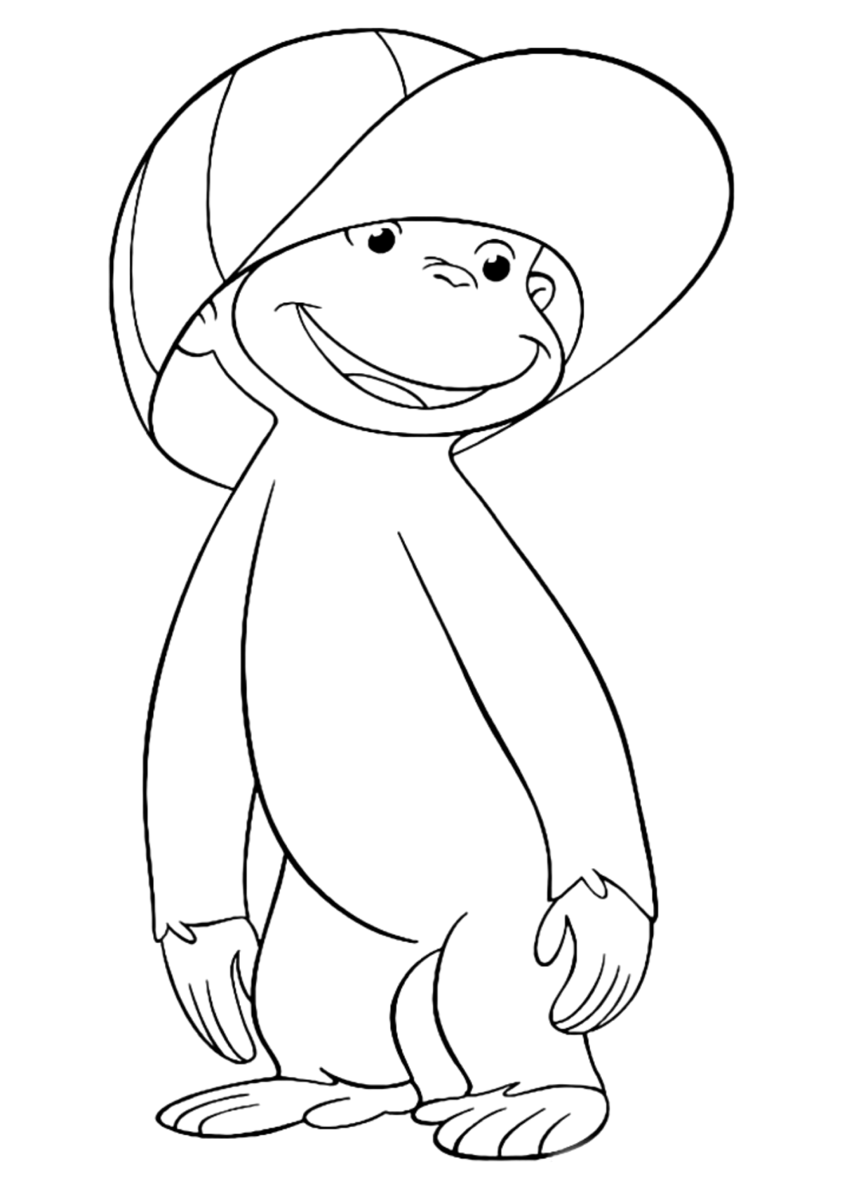 Desenho para Colorir George, o Curioso