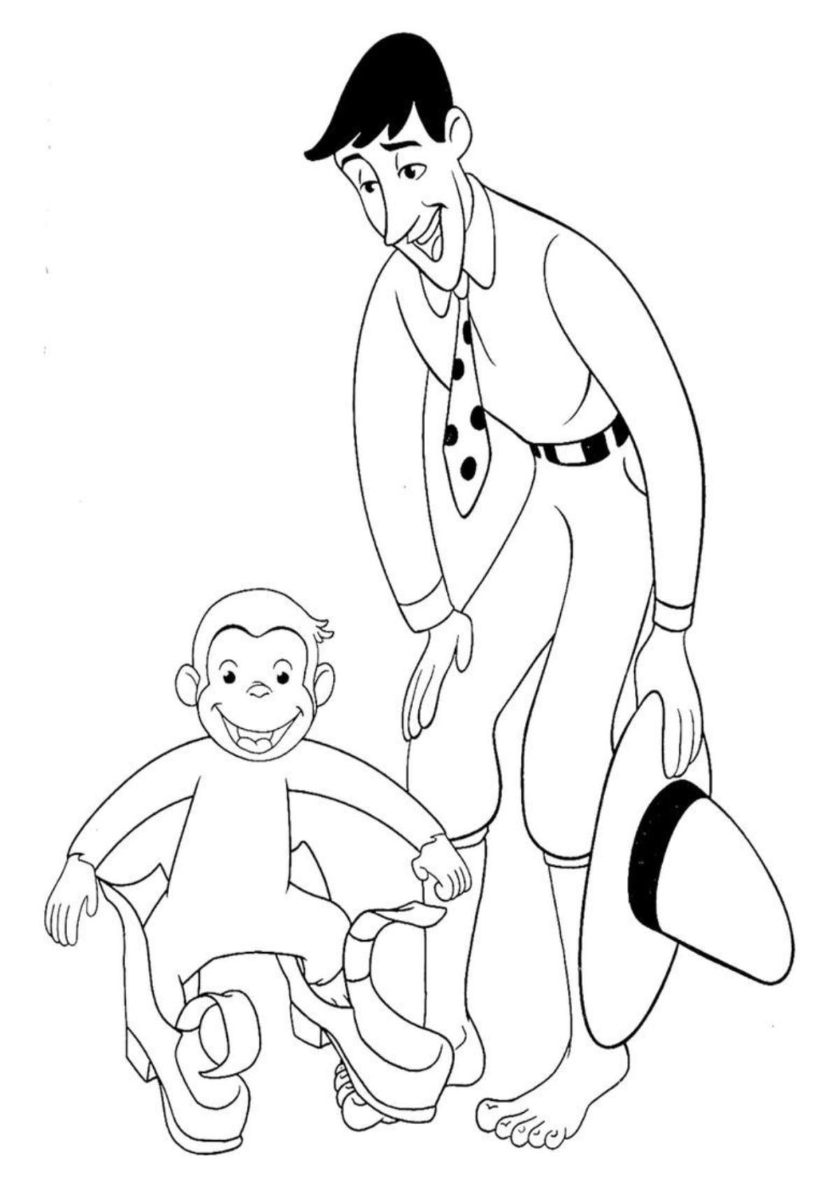 Desenho para Colorir George, o Curioso