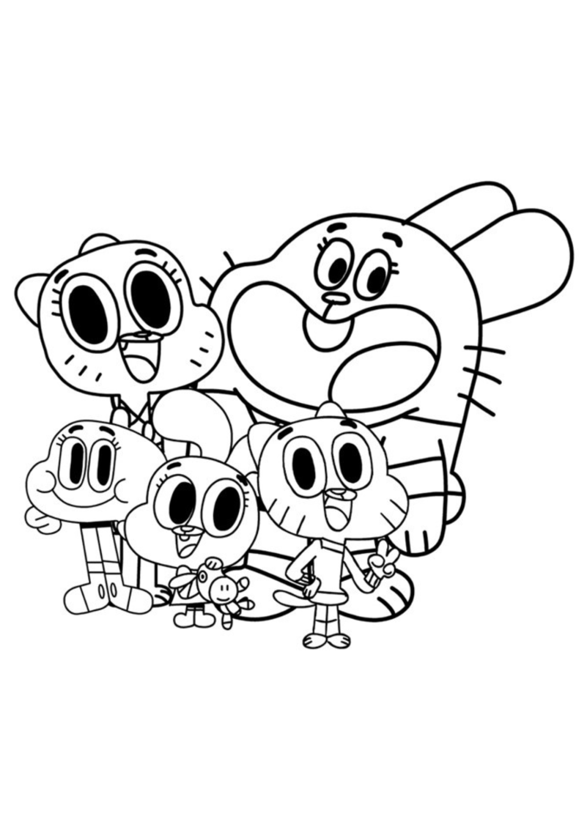 Desenho para Colorir Gumball