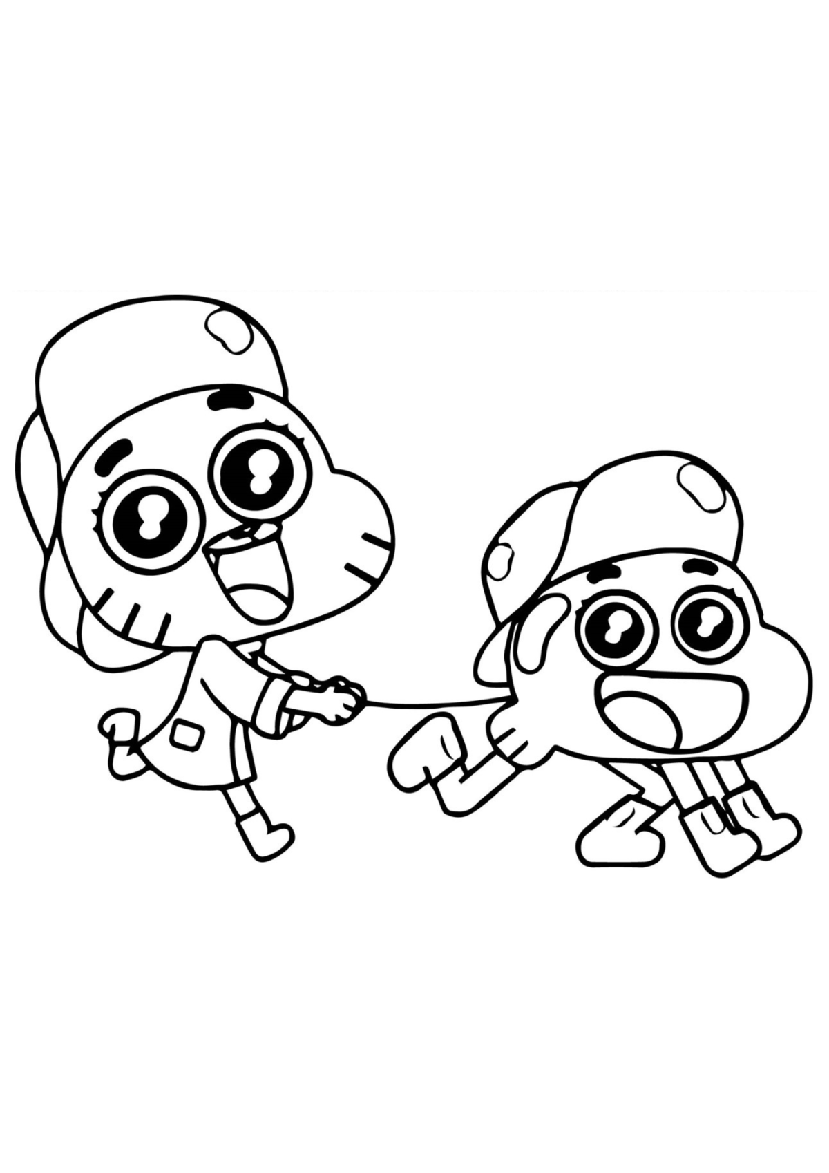 Desenho para Colorir Gumball