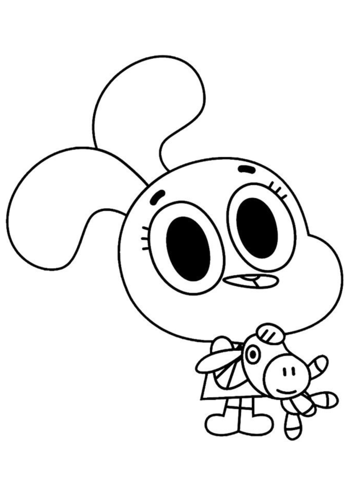 Desenho para Colorir Gumball