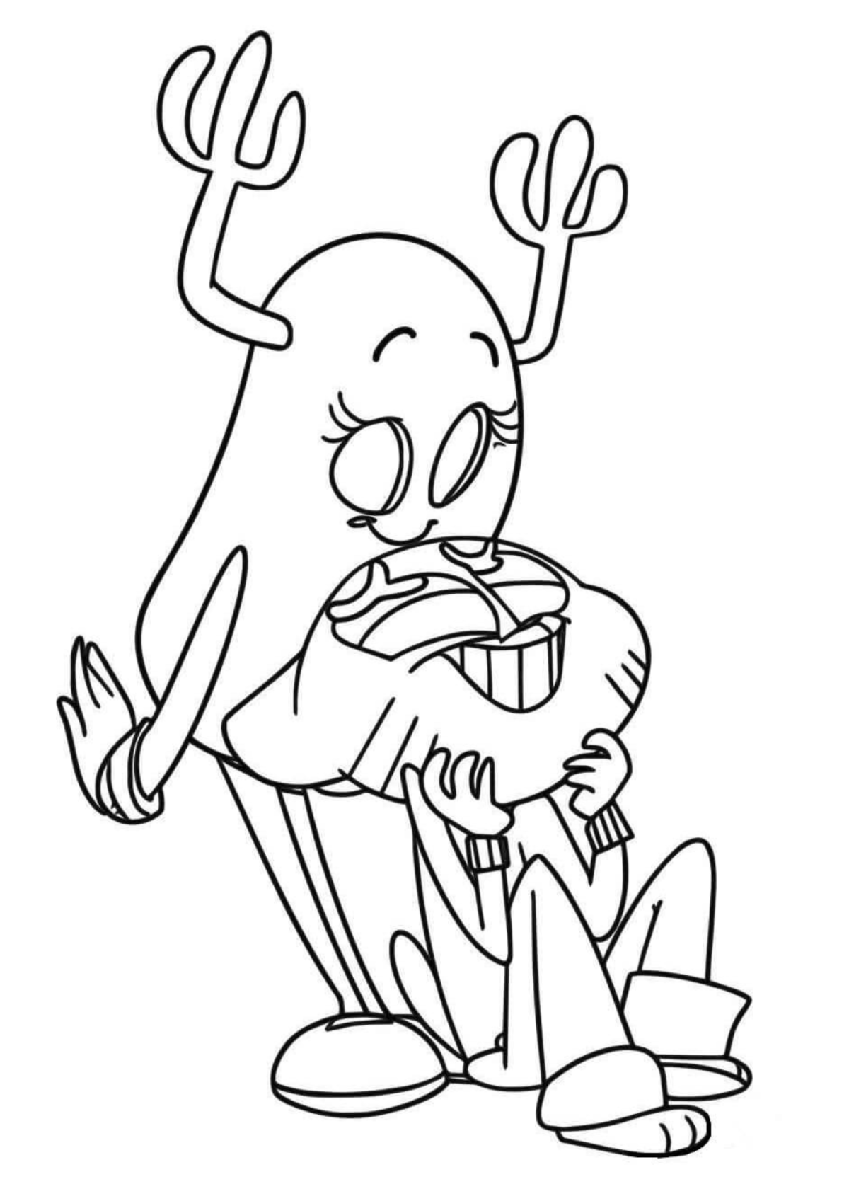 Desenho para Colorir Gumball