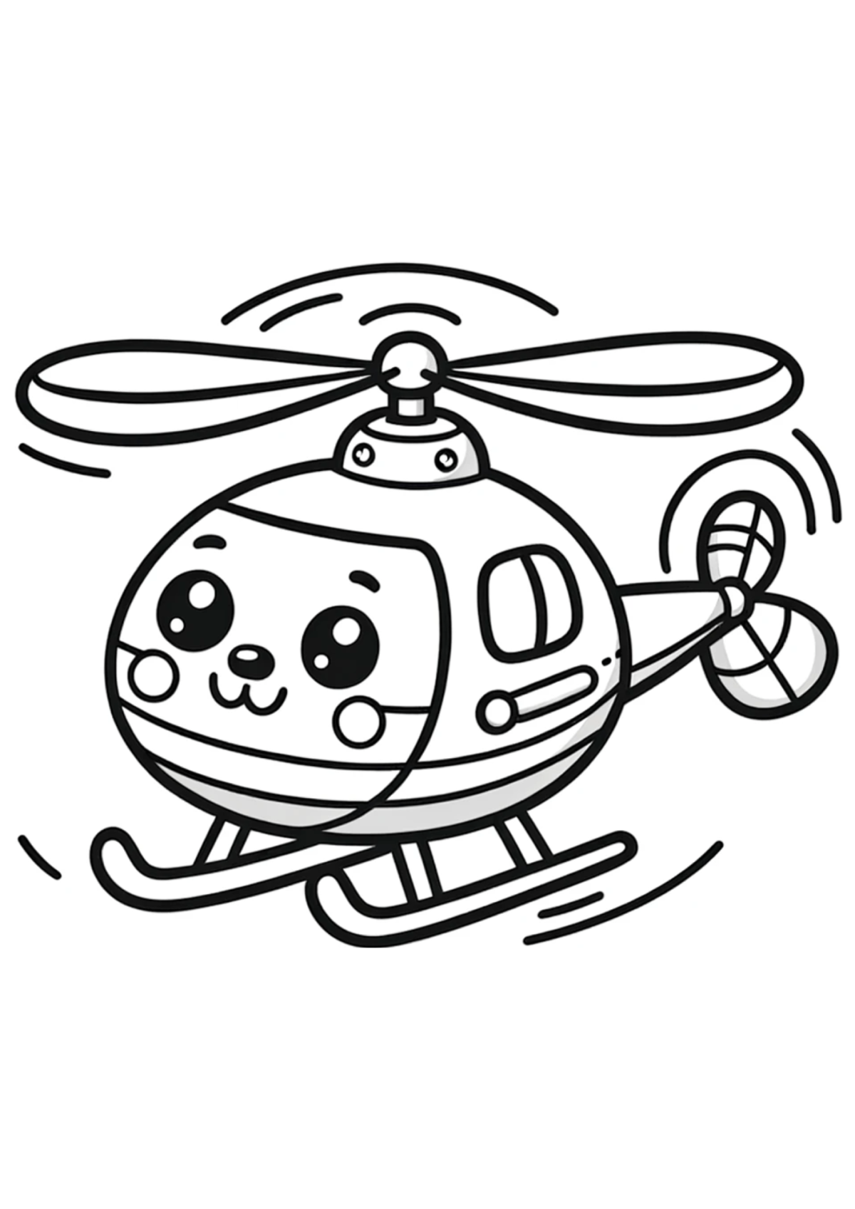 Desenho para Colorir Helicóptero