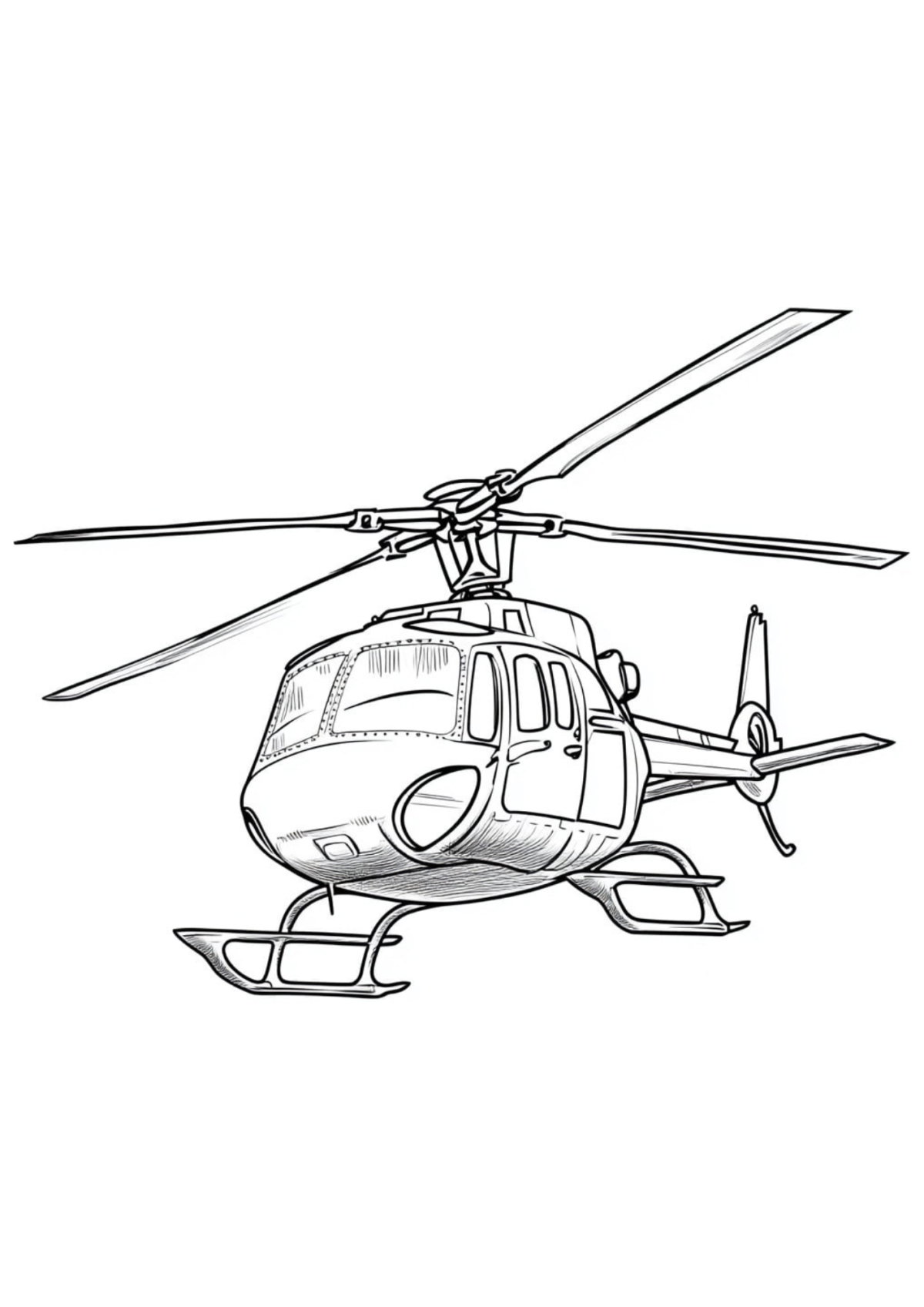 Desenho para Colorir Helicóptero