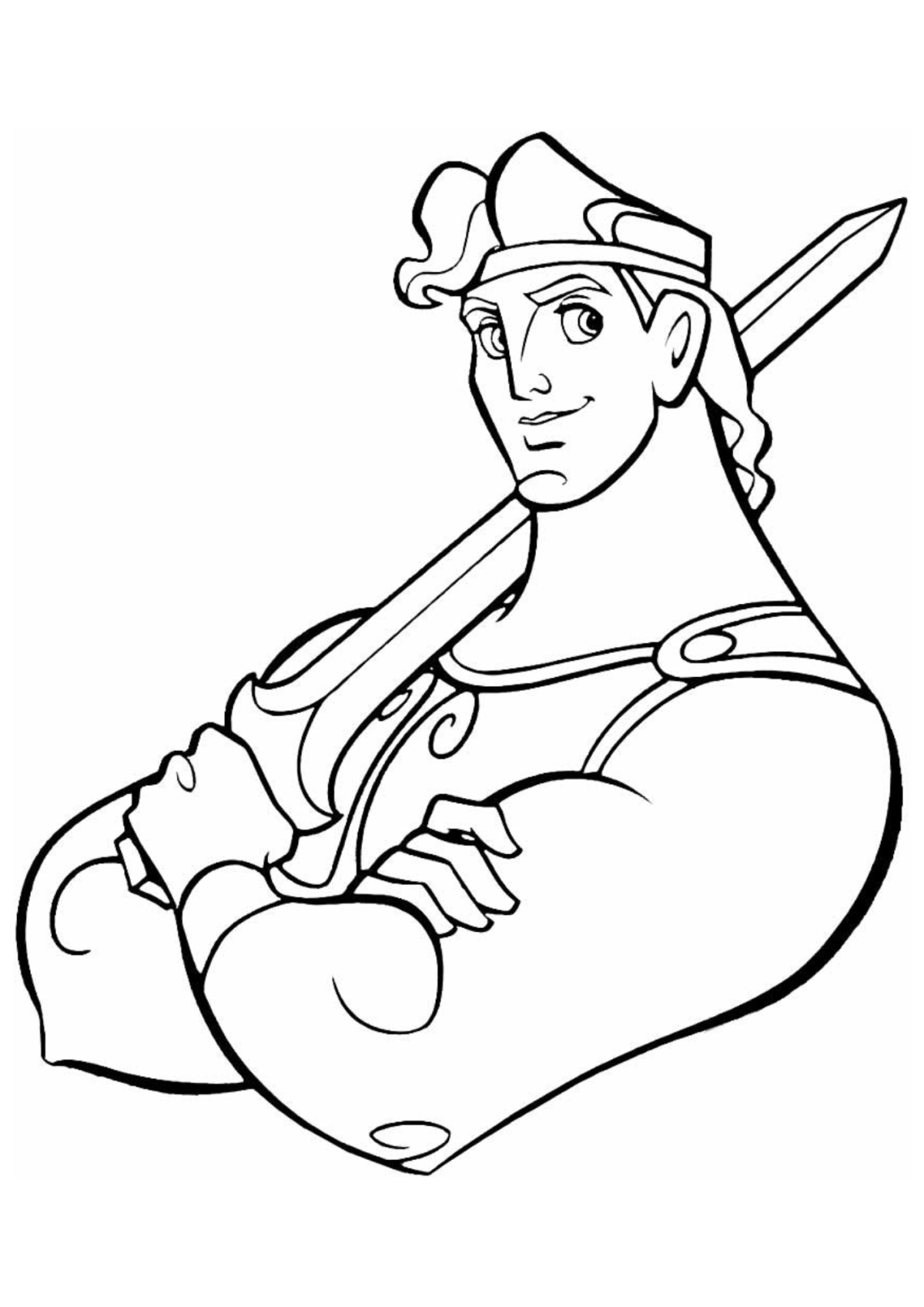 Desenho para Colorir Hércules