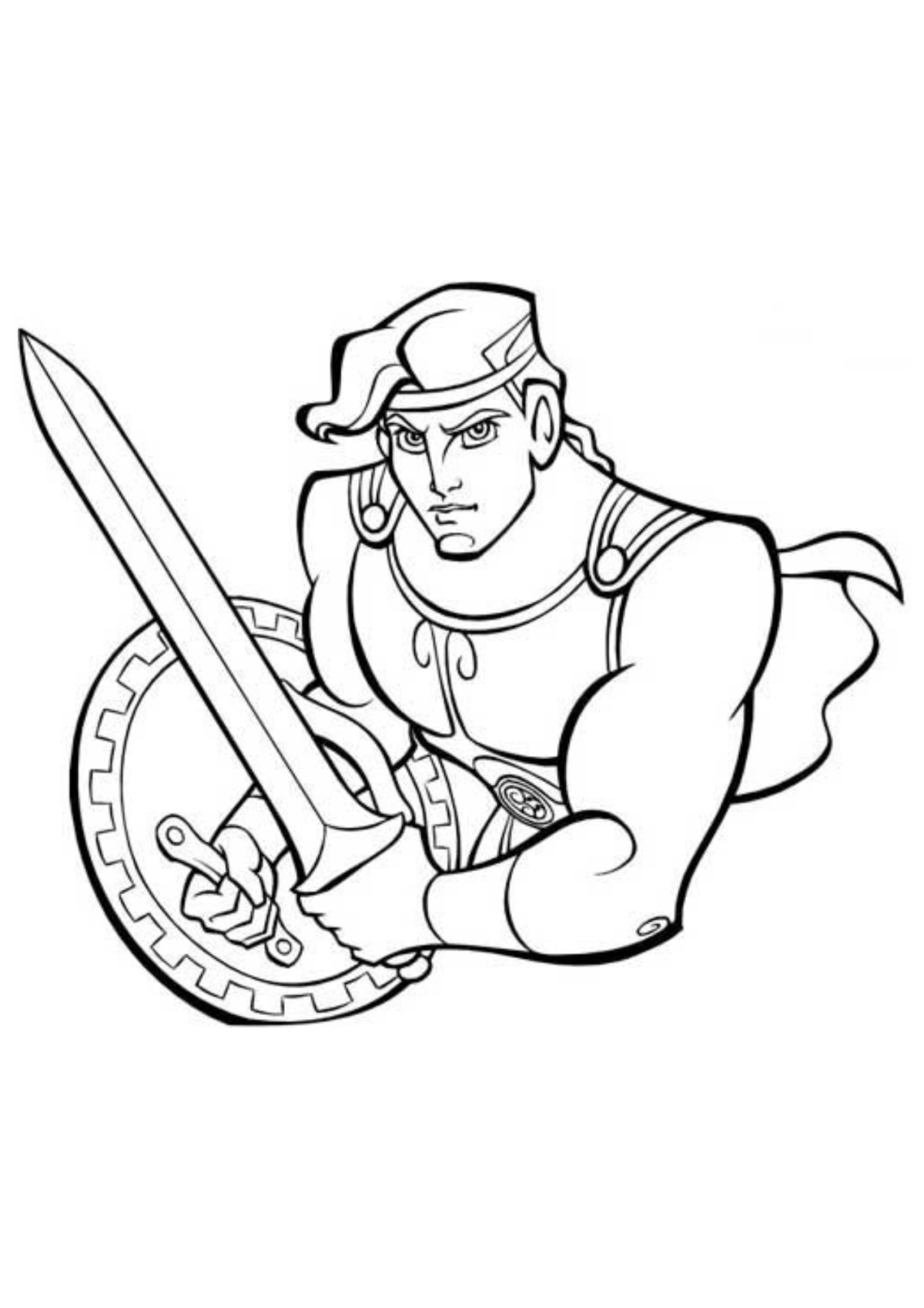 Desenho para Colorir Hércules
