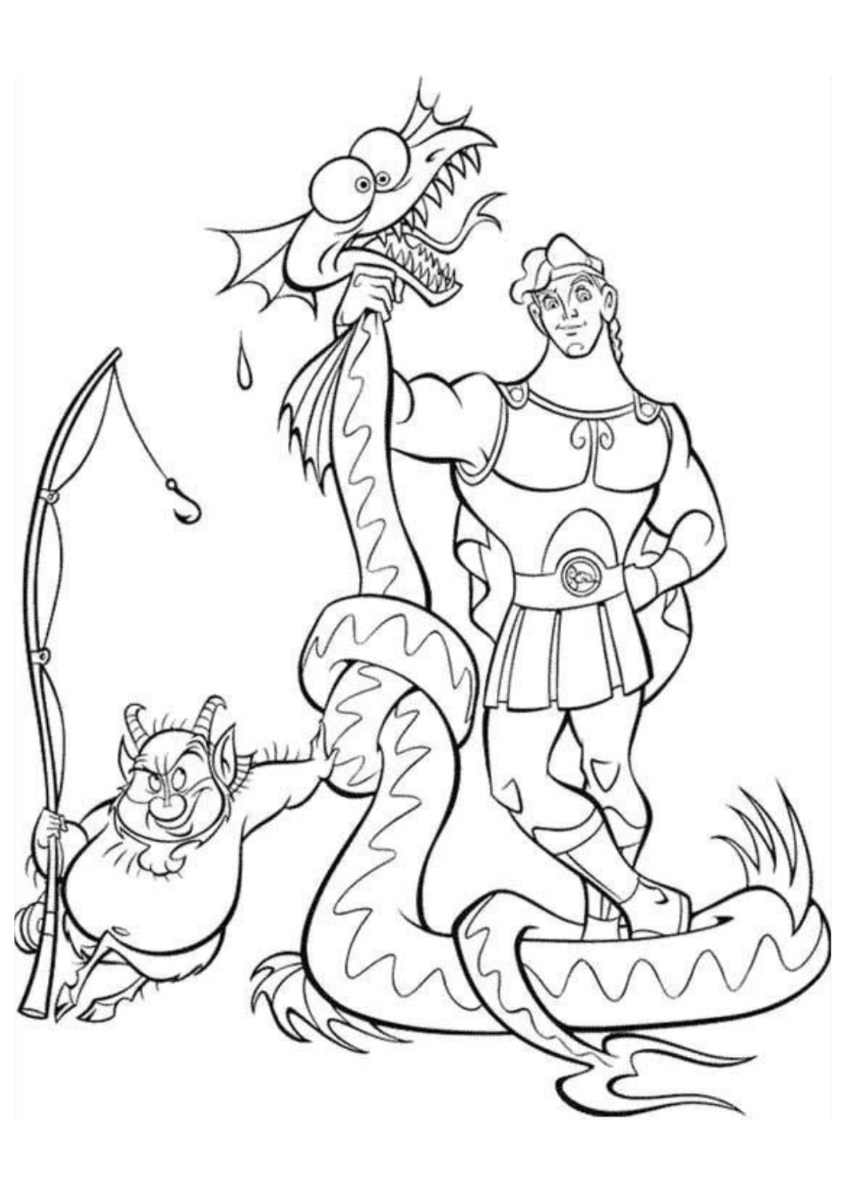 Desenho para Colorir Hércules