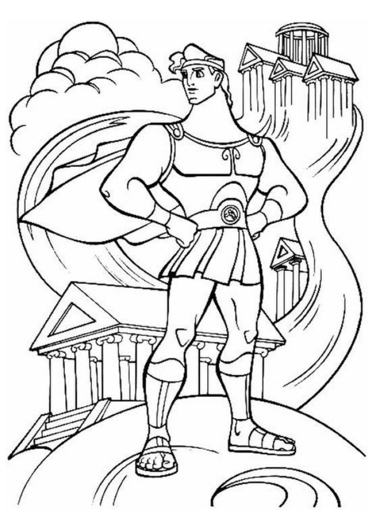 Desenho para Colorir Hércules