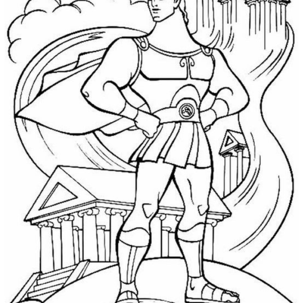 Desenho para Colorir Hércules