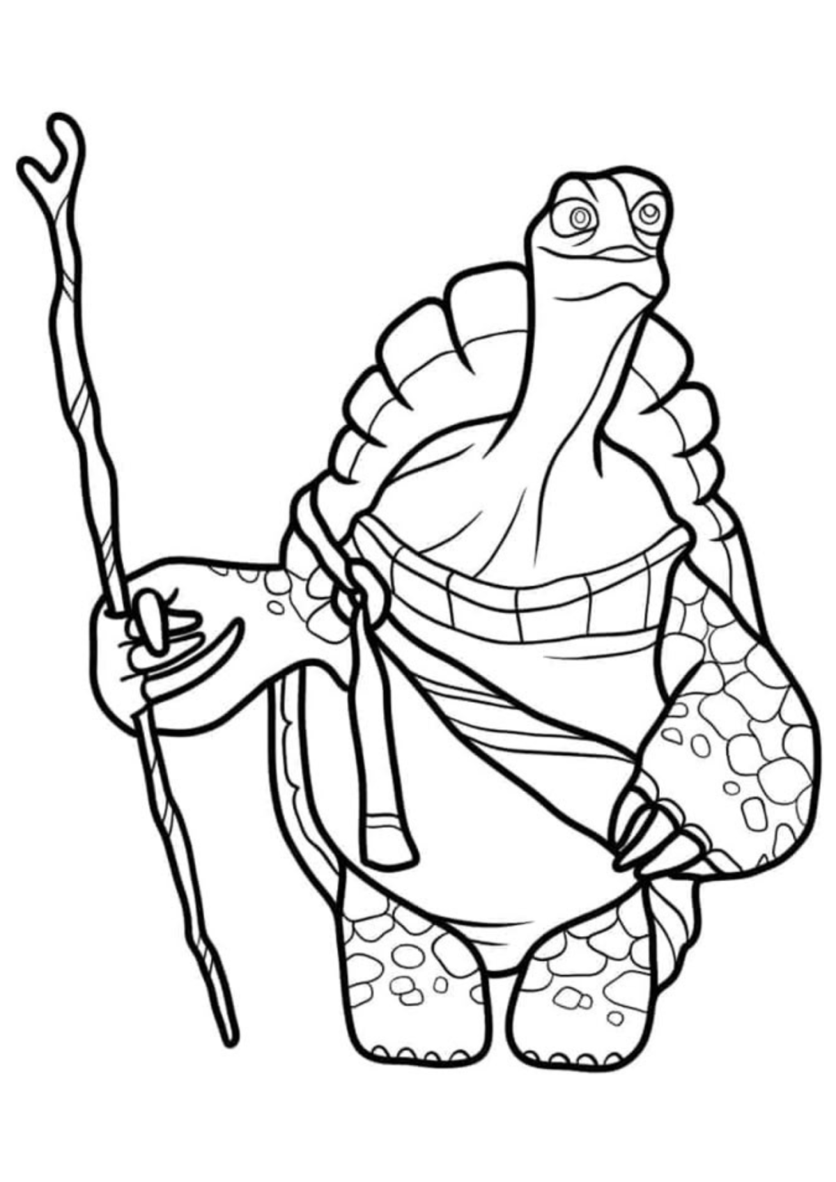 Desenho para Colorir Kung Fu Panda