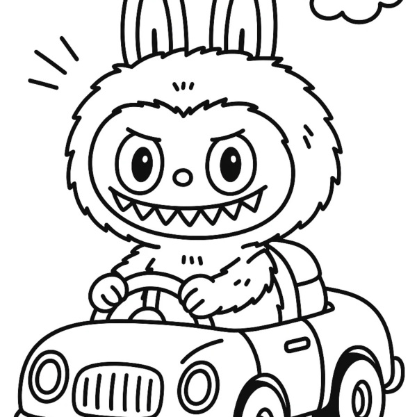 Desenho para Colorir Labubu