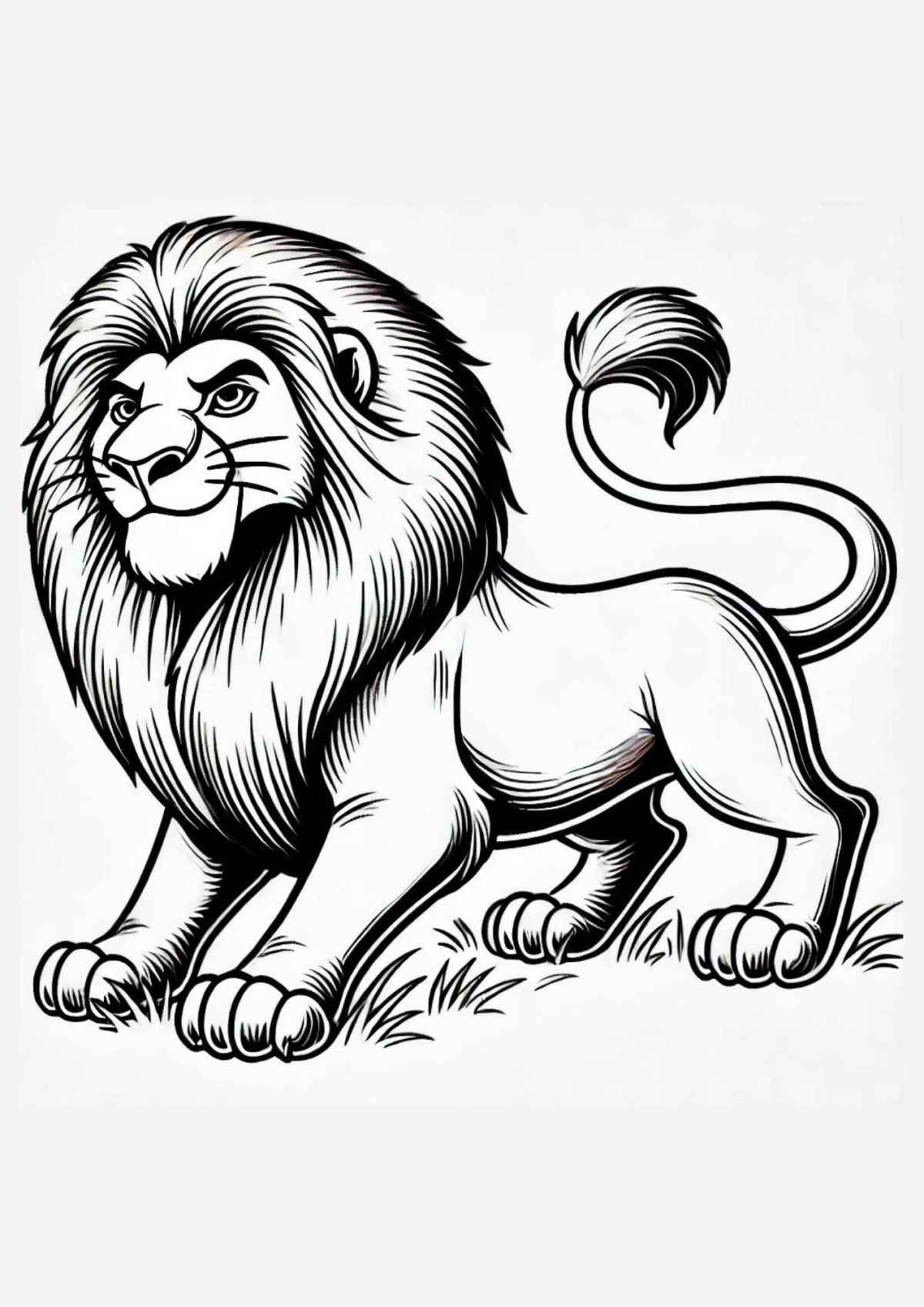 Desenho para Colorir Leão