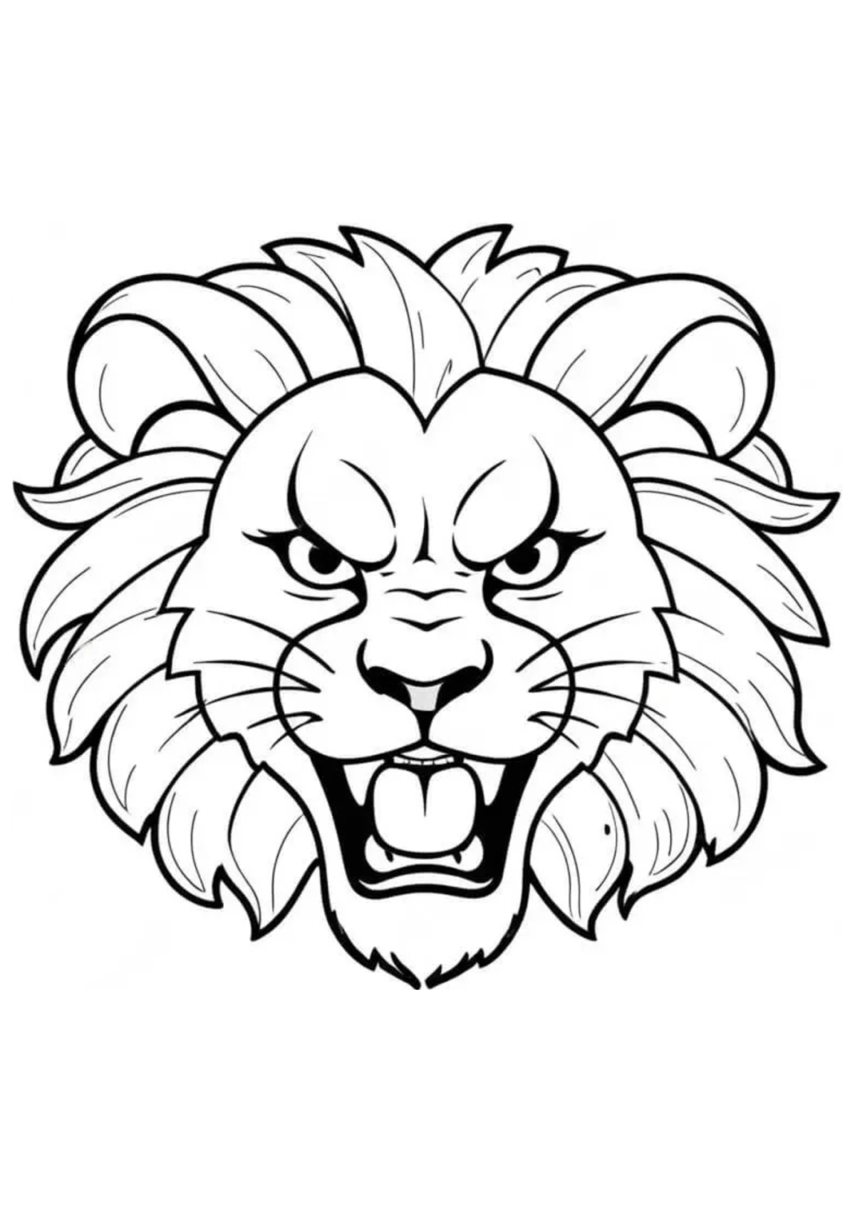 Desenho para Colorir Leão