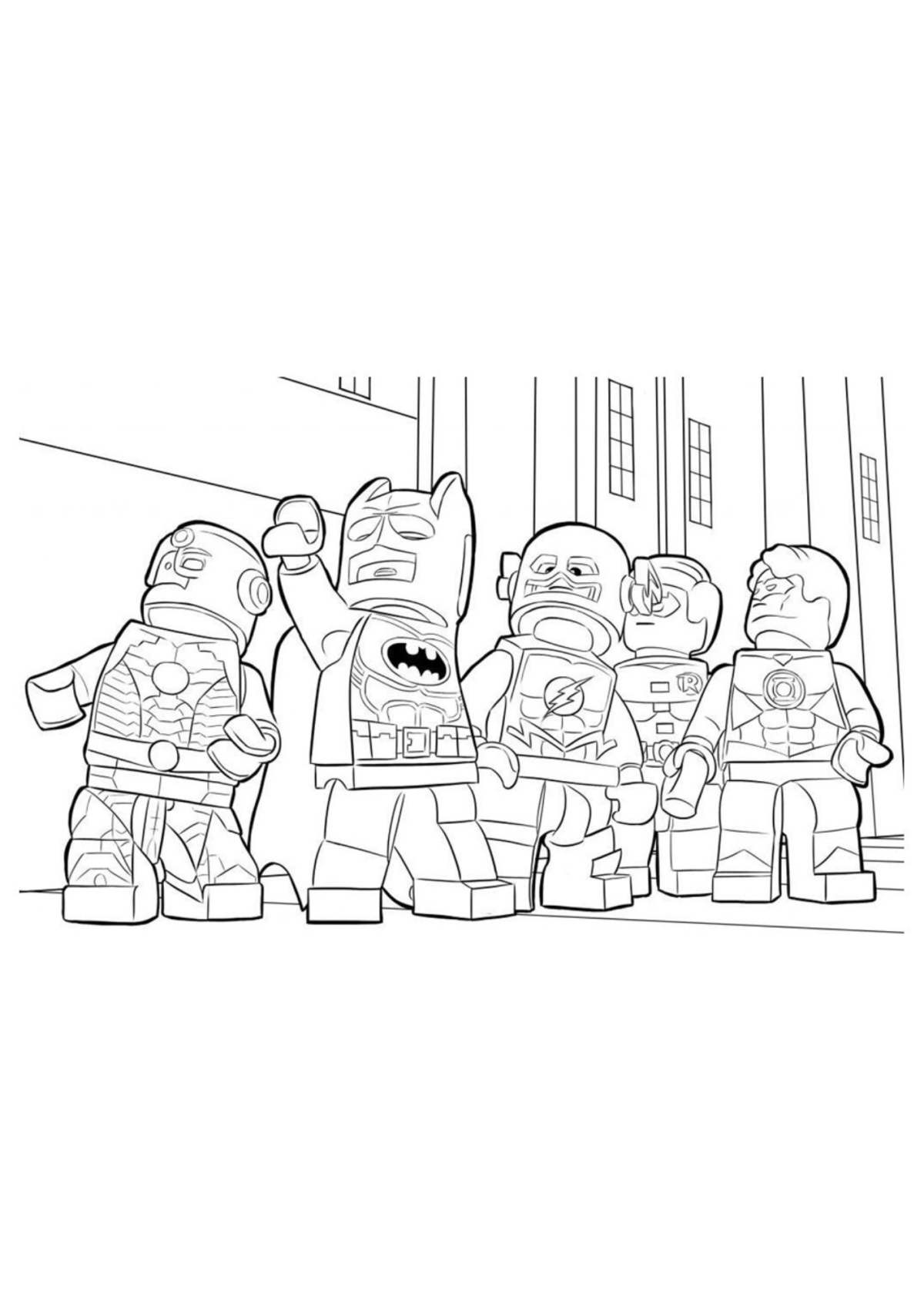 Desenho para Colorir Lego