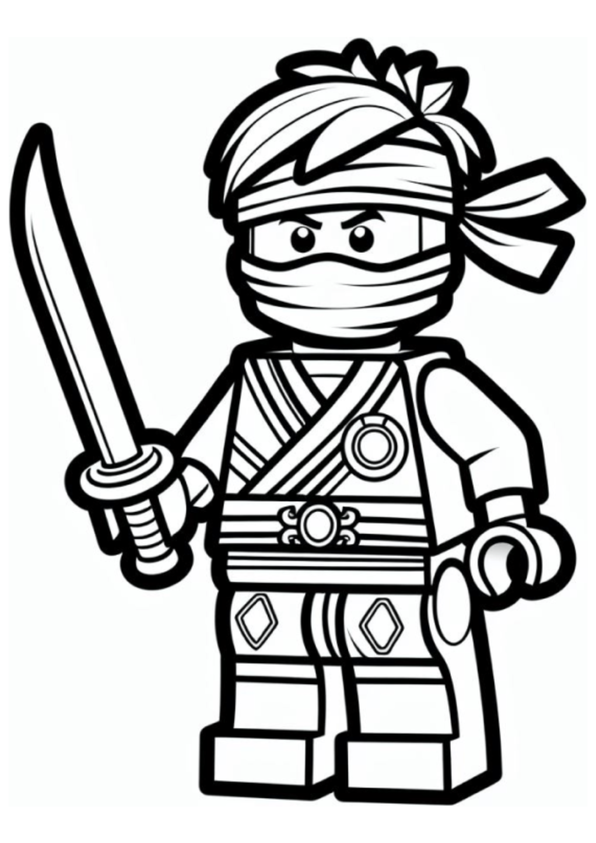 Desenho para Colorir Lego