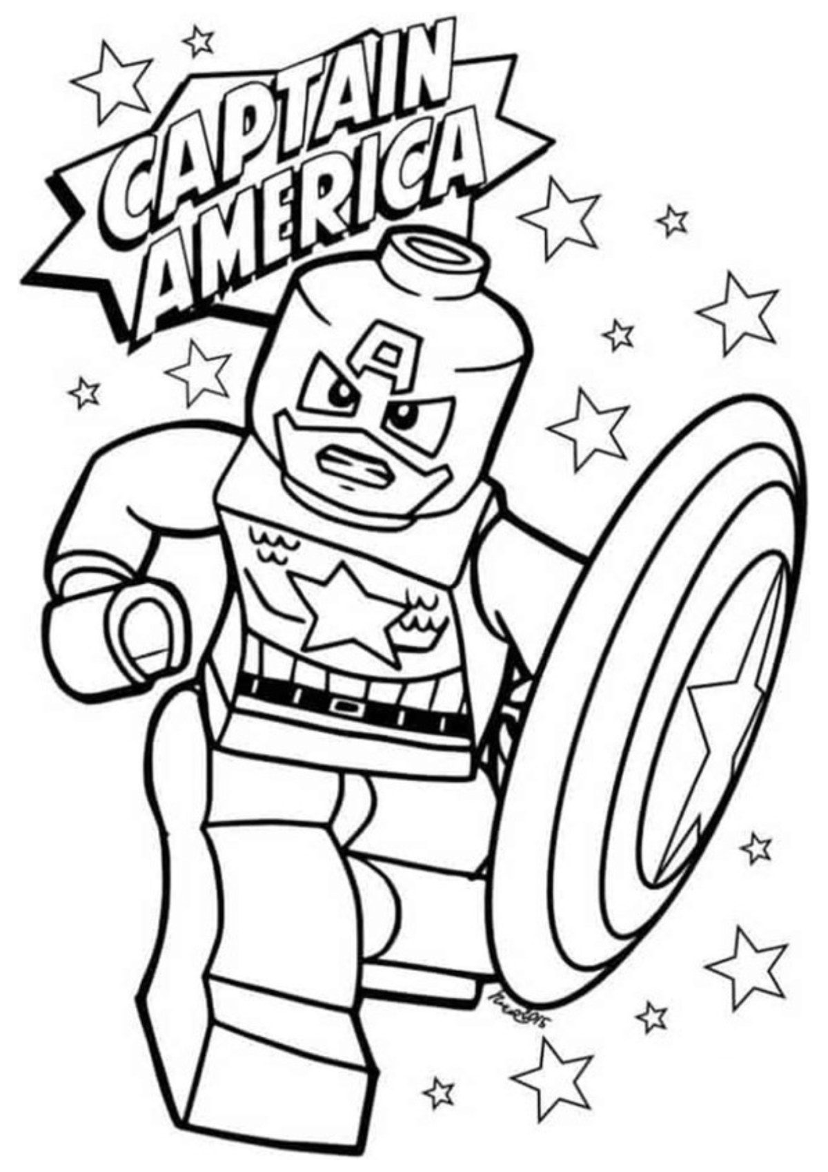 Desenho para Colorir Lego