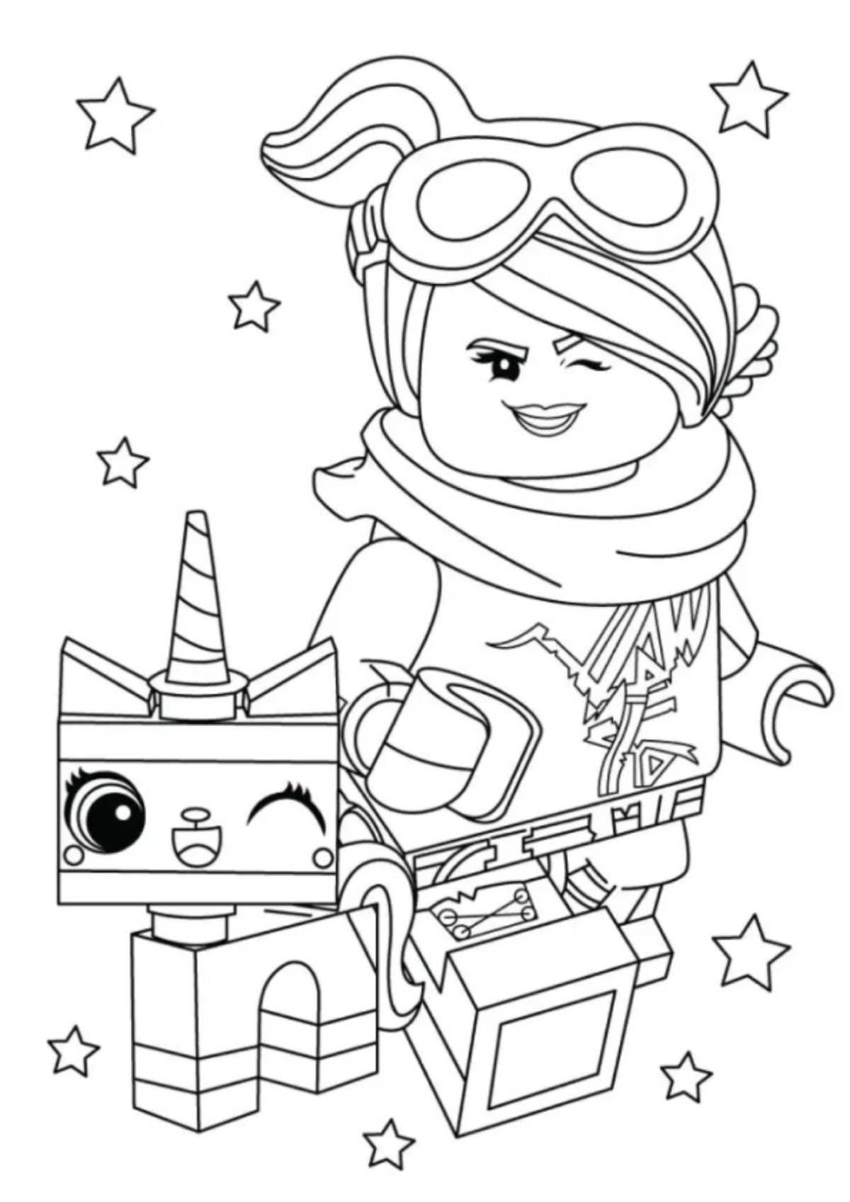 Desenho para Colorir Lego