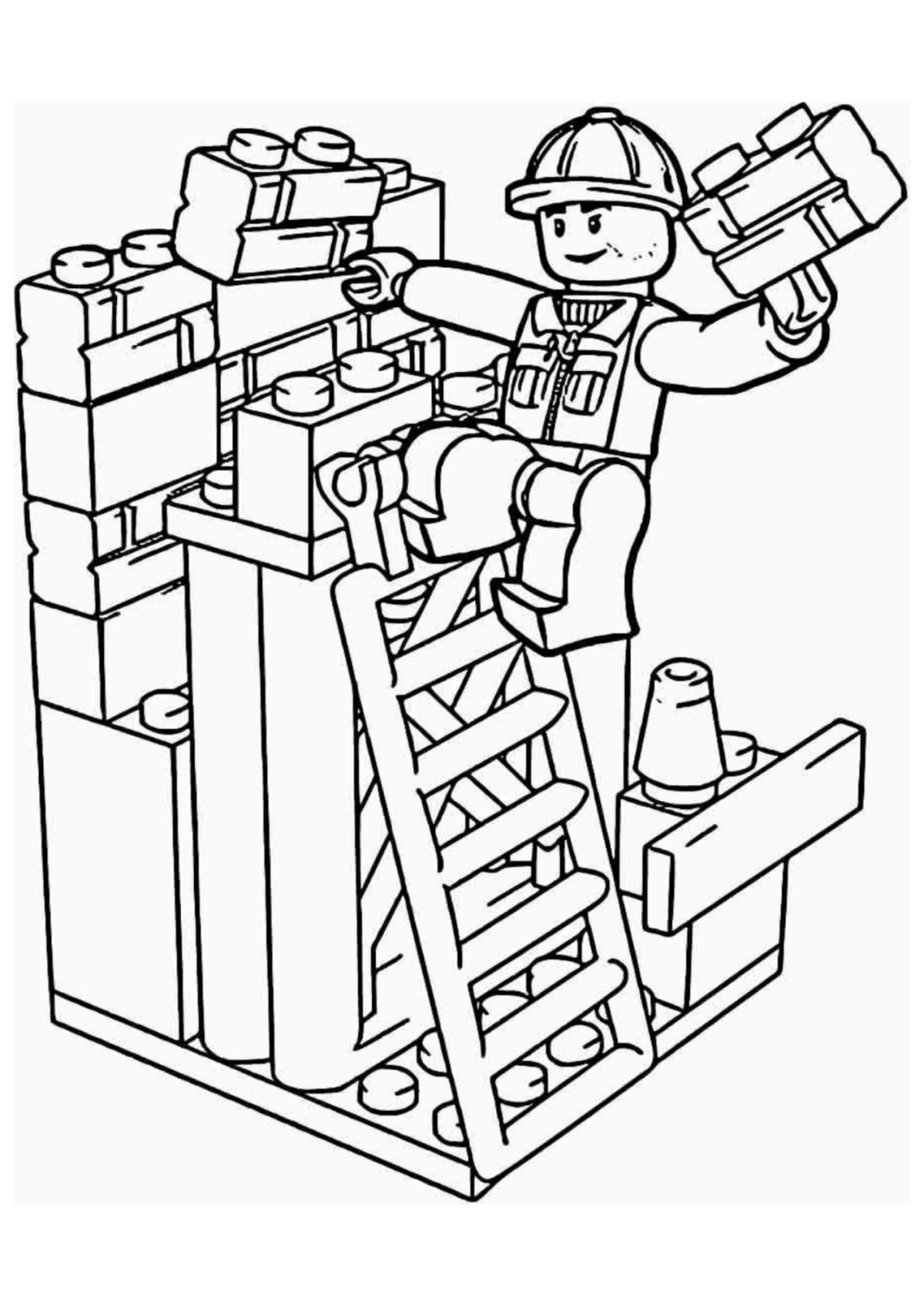 Desenho para Colorir Lego