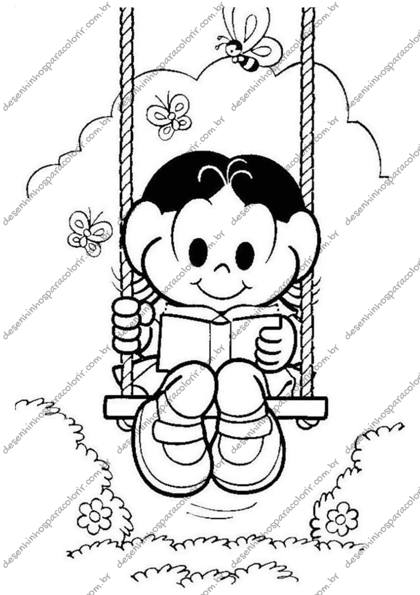 Desenho para Colorir Magali Desenho para Colorir Magali