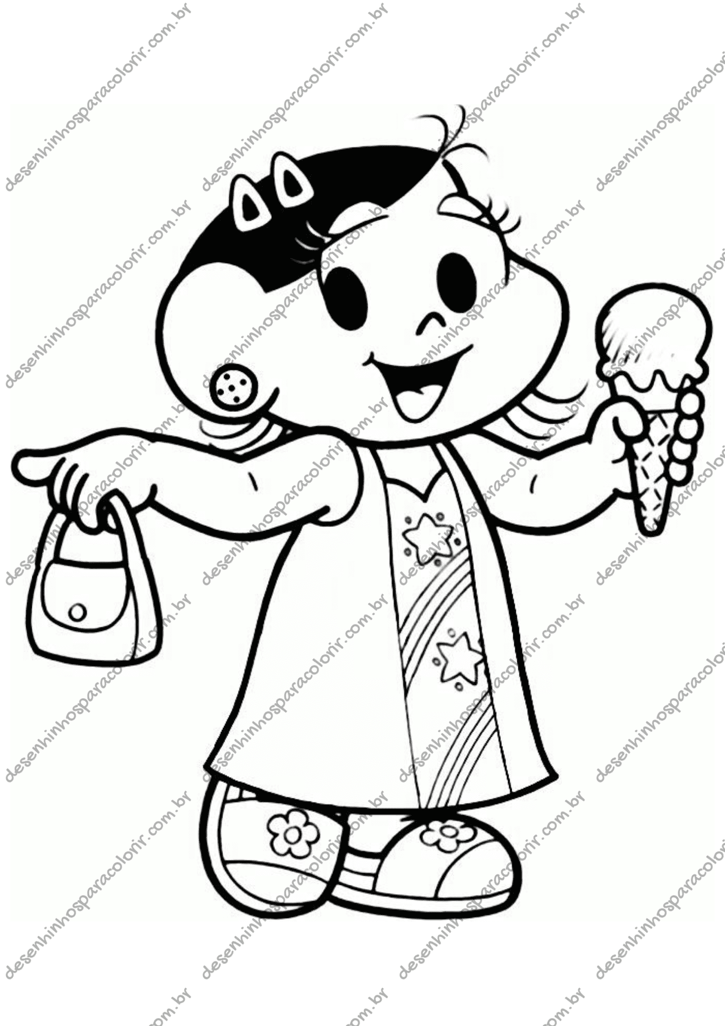 Desenho para Colorir Magali Desenho para Colorir Magali