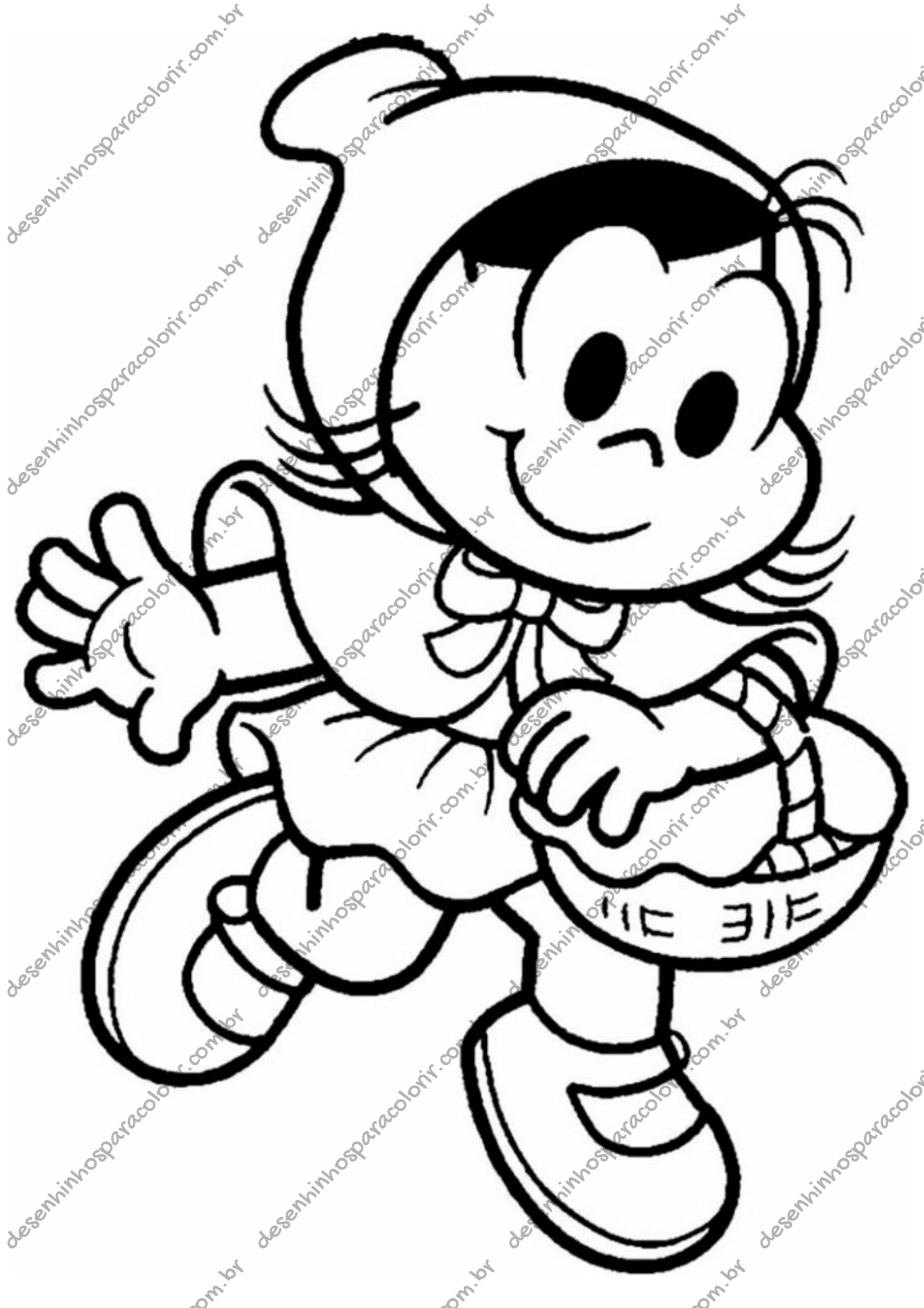 Desenho para Colorir Magali Desenho para Colorir Magali