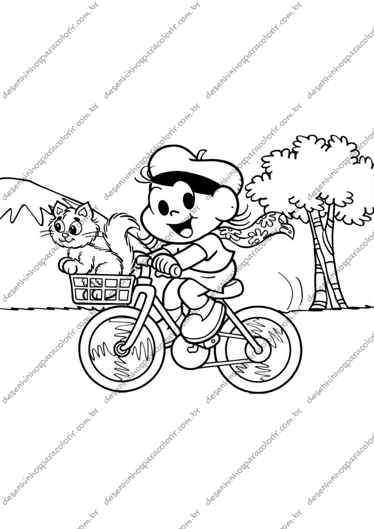 Desenho para Colorir Magali Desenho para Colorir Magali